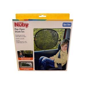Brand New Nuby Pop Open Shade Set 3 Pc Set Small Shade Large Shade
